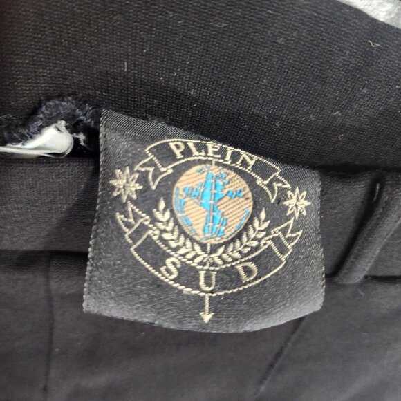 Vintage Plein Sud Black Stirrup Stretch Pants Leggings 38/6 Made in France - Picture 8 of 12